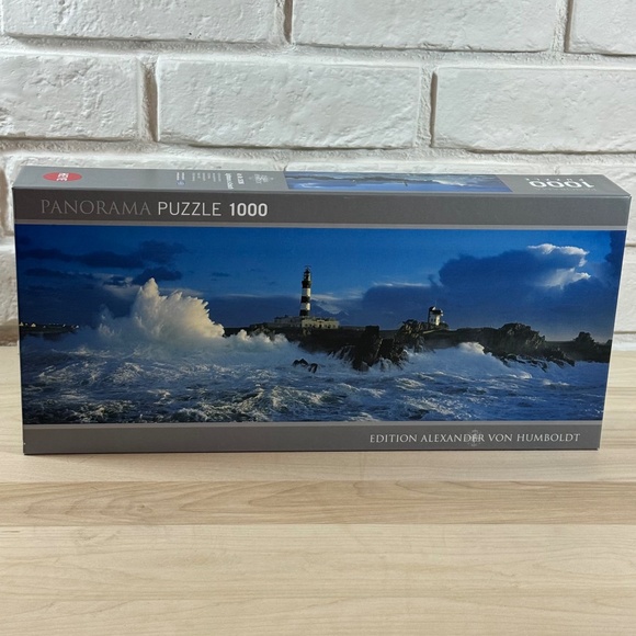 1000 pc. Heye Panorama Puzzle "Lighthouse Le Créac'h" by Alexander Von Humboldt - Picture 1 of 6